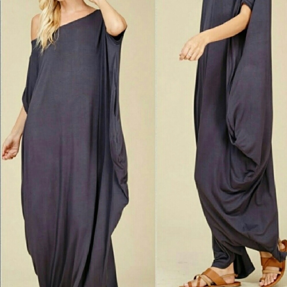 Maxi cocoon style dress